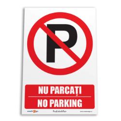 indicator nu parcati no parking <span class=